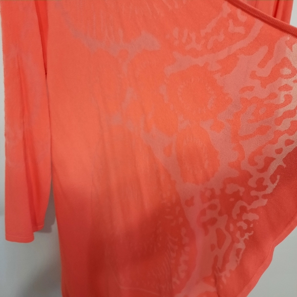 Tribal Coral Open Front Cardigan - Picture 5 of 8